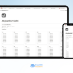 Alışkanlık Takibi Şablonu